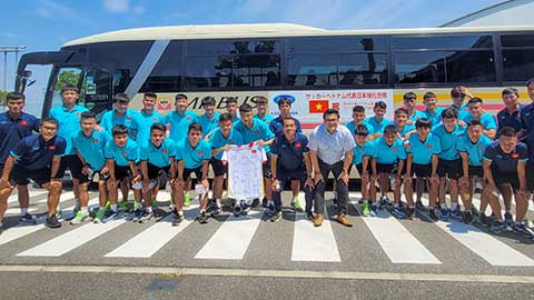 U20 Việt Nam đến Tokyo để chuẩn bị đọ sức với U19 Nhật Bản